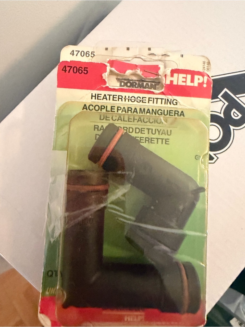 Heater Hose Fitting - Black Dorman 4705